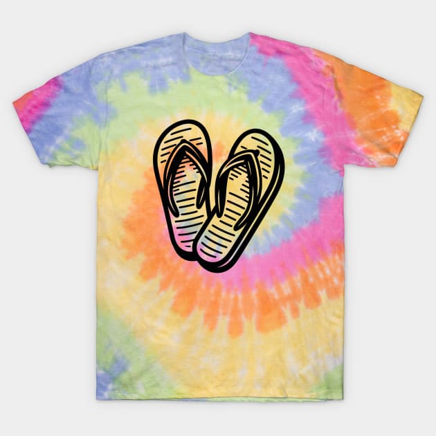 Flip Flops T-Shirt by KayBee Gift Shop